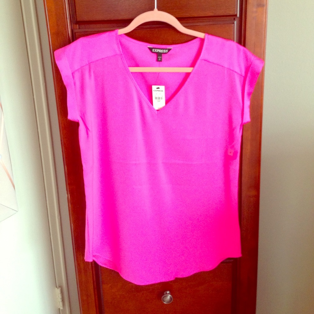 Express top hot pink